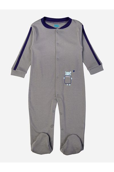 Babies Basic By Styli Printed Sleepsuit with Snap Button