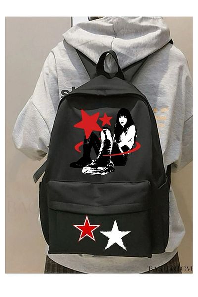 weywot Star Girl Red&White Detail School, Classroom, Course Backpack