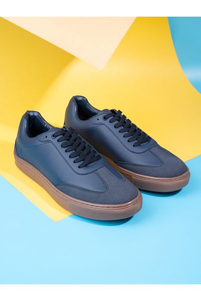 Styli Stitch Detail Low Top Gum Sole Shoes