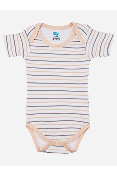 Babies Basic By Styli مجموعة من 3 قطع - رومبر مطبوع برقبة دائرية