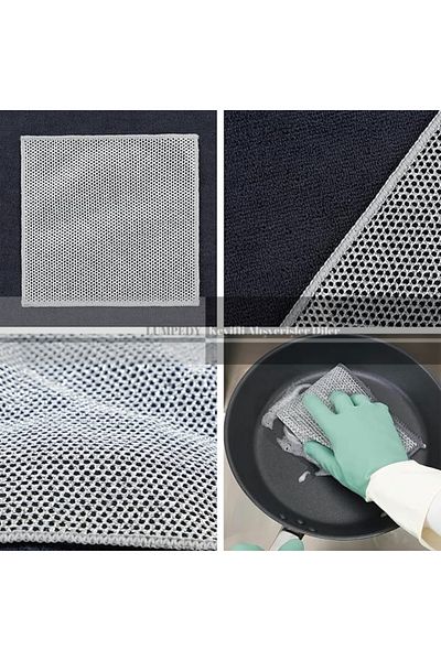 Lumpedy 3 Multi-Purpose Wire Scratch-Free Dishcloths