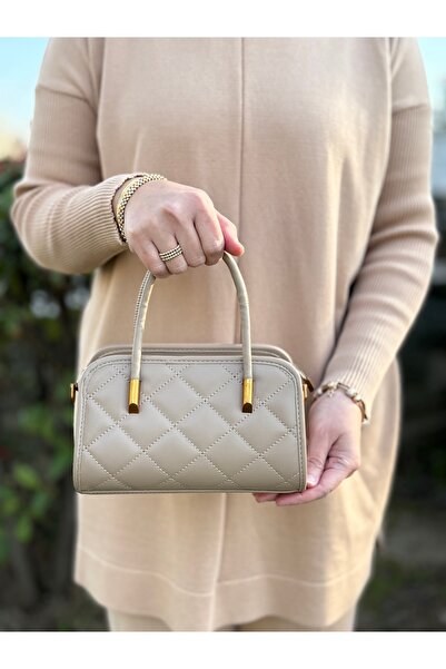 DEV 3 ADAM Geantă de umăr și crossbody pentru femei, model Mink Box