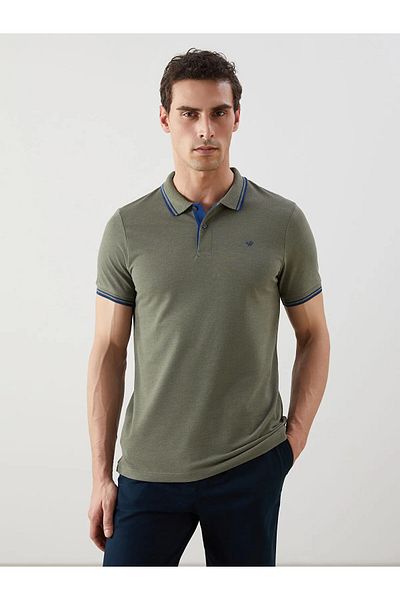LC Waikiki Schmales, schmales Piqué-Herren-T-Shirt mit Polokragen
