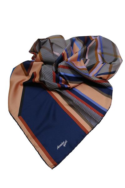 Armine Sport Twill (Tivil) Scarf-Navy Blue Sports Top