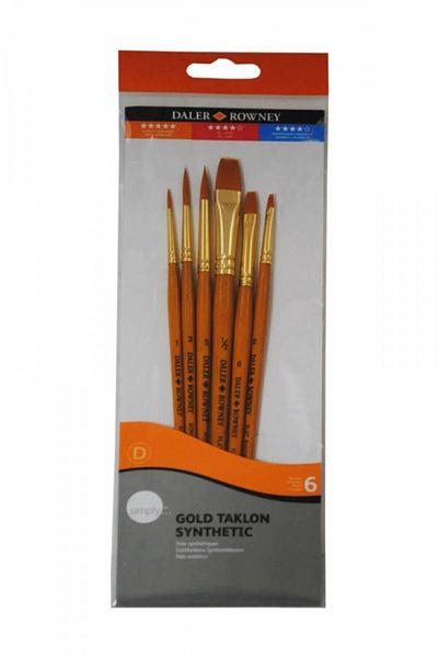 Daler Rowney Daller Rowney Set of 7 Synthetic Tip Brushes