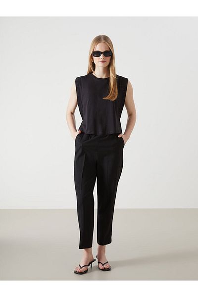 LC Waikiki Tricou de damă cu decolteu rotund de sezon nou - S5I274Z8