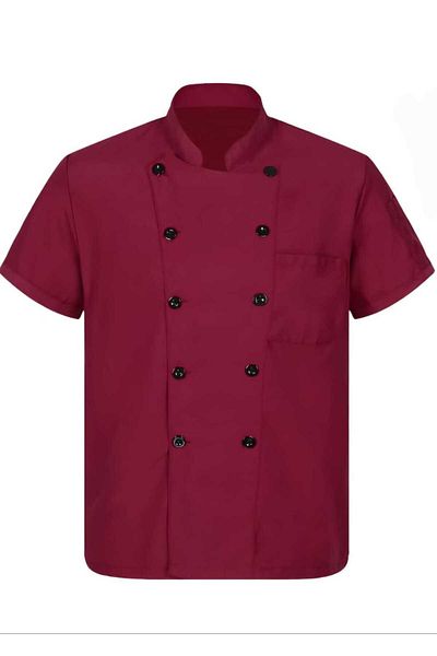 Butik Bordo Color Men's Chef and Cook Jacket with Sticks