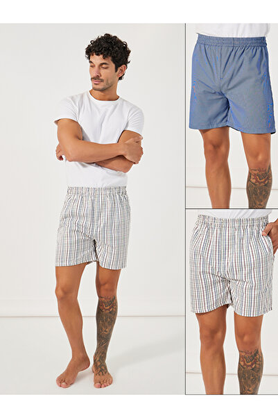 Styli Pack of 2 - Checked Assorted Woven Boxers
