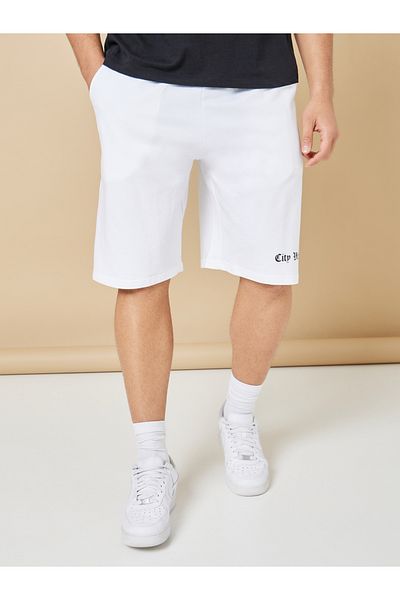 Styli City Vibes Print Oversized Shorts