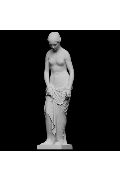 CharmFancy Antik Köle Kız Figür Büst Heykel Biblo 15cm