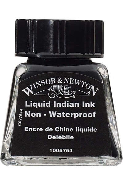 Winsor Newton Winsor & Newton Drawing Ink Çizim Mürekkebi 14ml Liquid Indian 754