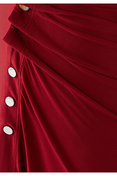 RABANNE Uzun Drapeli Etek