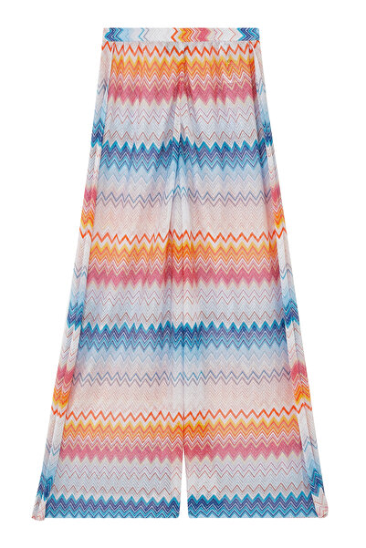 Missoni بنطال Palazzo منقوش بشكل متعرج