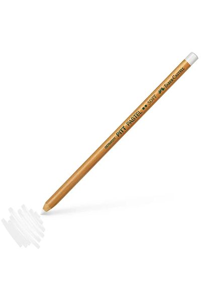 Faber Castell قلم تلوين أحادي اللون من بيت باستيل أبيض ناعم / 101