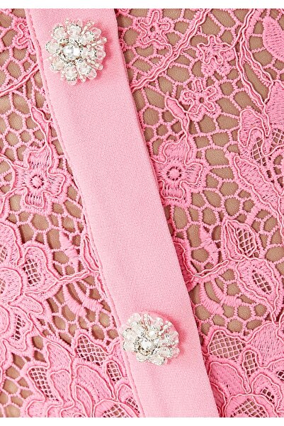 Self-Portrait Dantel Midi Etek