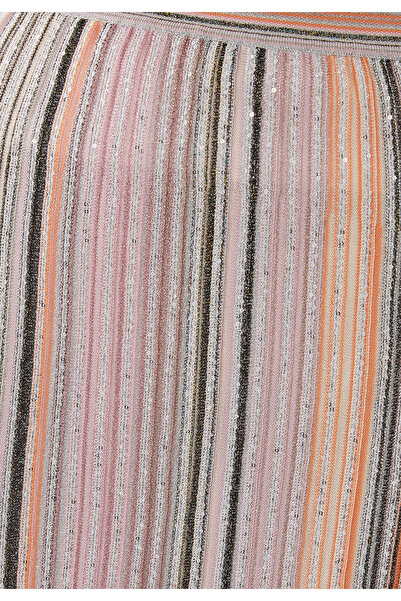 Missoni Simli Triko Maxi Etek - Pembe