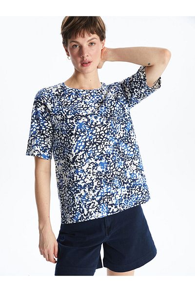 LC Waikiki New Season Crew Neck Patterned Women's T-Shirt - S5Kd99Z8