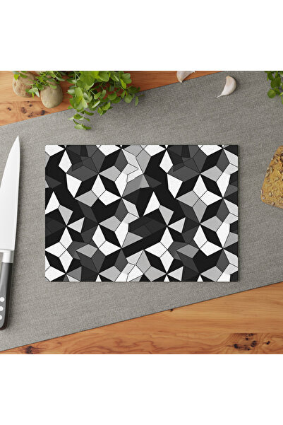 PaintedAnarchy مجموعة ألواح تقطيع من الزجاج المقسى هندسية - أنيقة ومتينة وسهل...