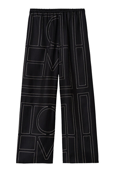 TOTEME Şık Monogram İpek Pantolon