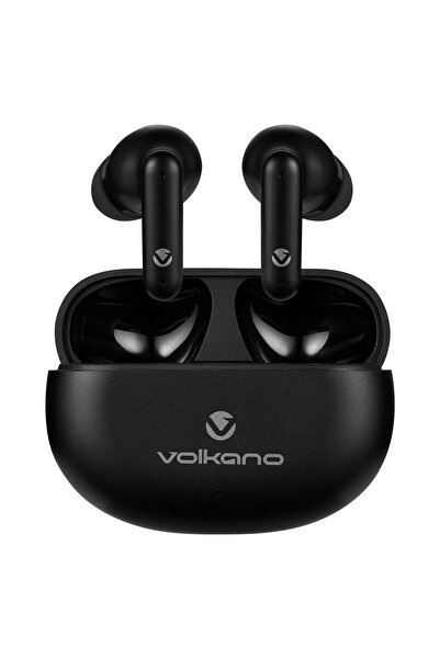 Volkano سماعات أذن Willow ENC TWS بخاصية إلغاء الضوضاء، بلوتوث V5.3، بطارية ط...