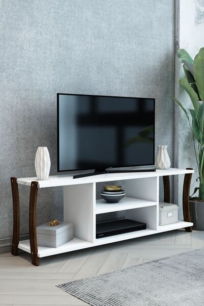 Jest Dekor Konsept Mila Beyaz Ahşap Tv Ünitesi, Televizyon Sehpası – Ergonomi...