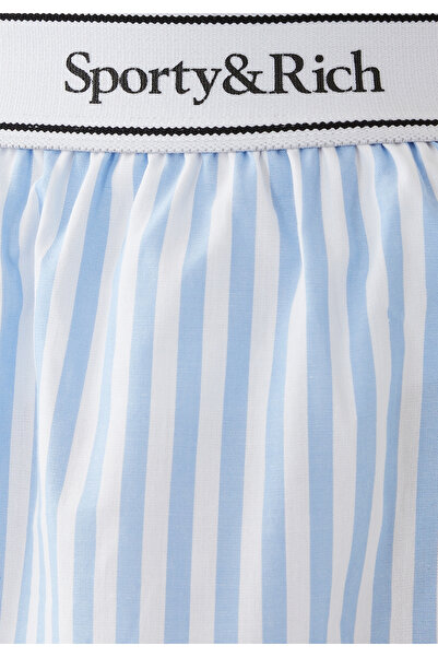 SPORTY RICH Şık Serif Logo Boxer Şort