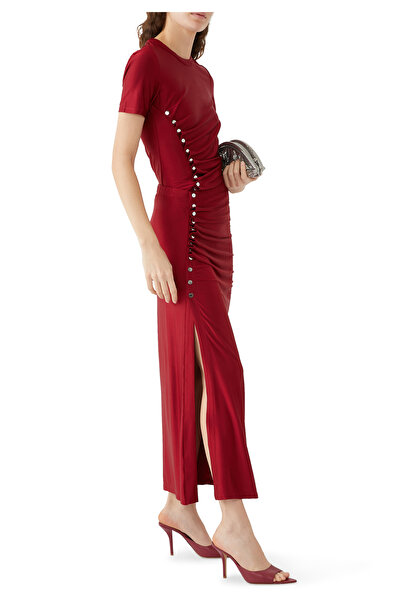 RABANNE Uzun Drapeli Etek