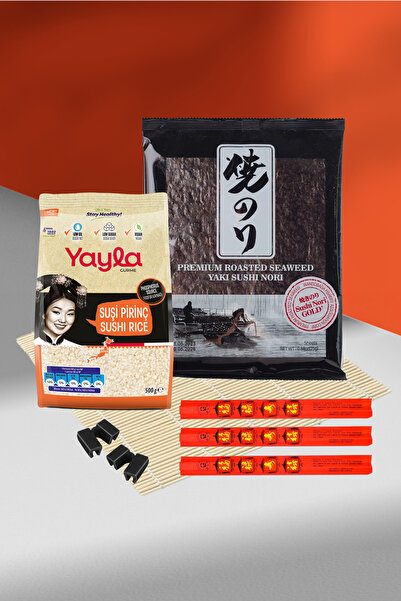 SEA FOOD Orijinal Yaki Sushi Nori Gold 5 Yaprak Mini Sushi Seti