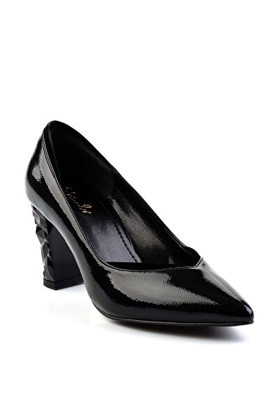 Bambi Siyah Kadın Klasik Topuklu Ayakkabı K01674230008