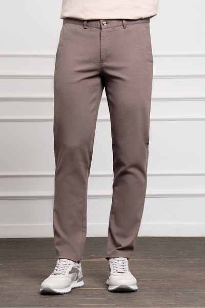 Morven Men's Brown Dynamic Fit Relaxed Fit Chino Pants