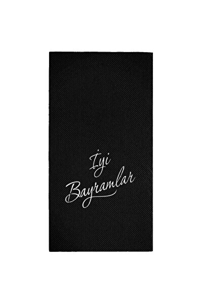 Story 40x40 سم رقائق الفضة عيد ميلاد سعيد منقوشة 16 قطعة 1/8 أضعاف المناديل ا...