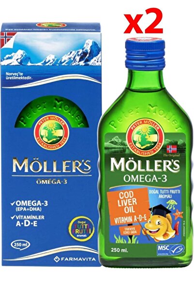 Möller's Tutti Frutti Omega 3 Balık Yağı 250 ml 2 Adet