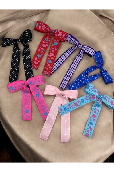 Baalaa 3 قطع من مشبك القوس الشريطي المزخرف (سيتم توفير 3 شحنات بألوان مختلطة)