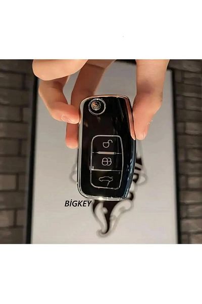 bigkey Ford Focus ,Festa ,Mondeo ,Cmax,Courier Control Case 3 Buttons Black Silver