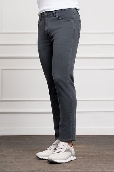 Morven Men's Smoked Seasonal Cotton 5 Pocket Dynamic Fit Jean Trousers