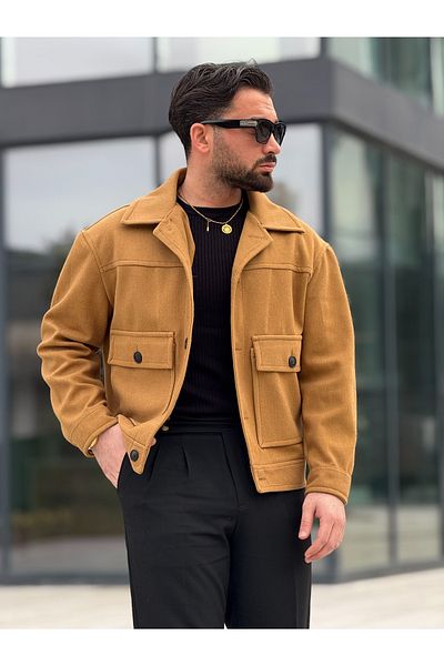 MİS MODA Men's spring cashmere jacket