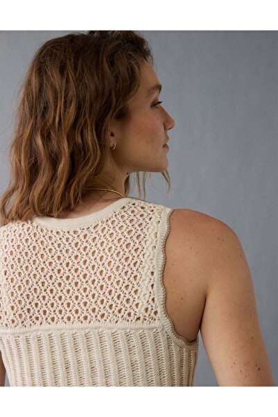 AMERICAN EAGLE AE Mixed Stitch Sweater Tank Top