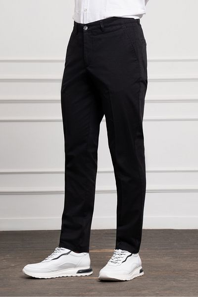 Morven Men's Black Dynamic Fit Chino Pants