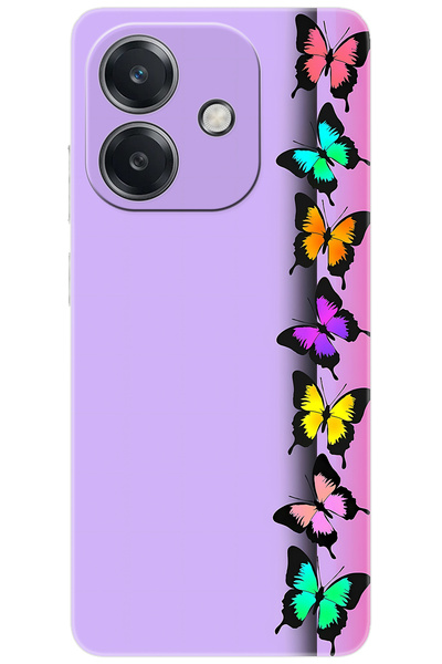 OPPO A3 (CPH2669) Uyumlu Kılıf Desen Baskılı Silikon Kelebek STK:671 CP-IwkGE5h