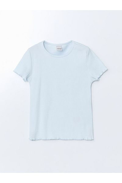 LC Waikiki Tricou pentru fete cu gât crew de sezon nou - S5KB54Z4