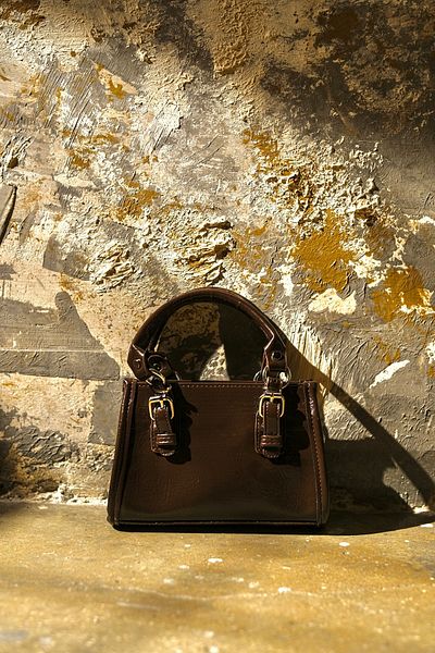 Çantacımstore Women's Mini Tote Bag Bitter Brown 030325