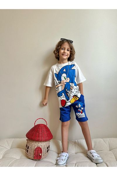 LİAR.GİYİM Boy's Suit T-Shirt Shorts Suit Summer Children's Suit with Shorts