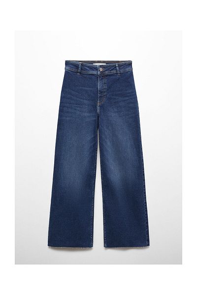 MANGO Woman Catherin high-rise culotte jeans
