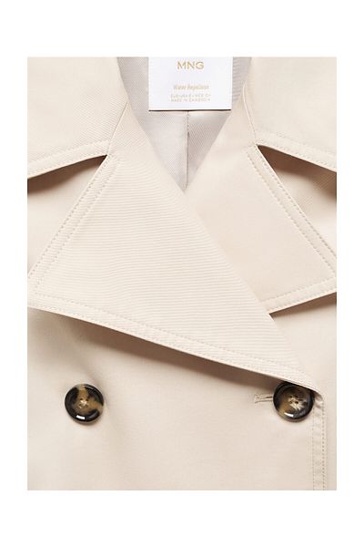 MANGO Woman Double-breasted trench coat