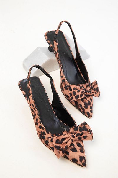 SOHO Klassische Damenschuhe mit Absatz und Leopardenmuster 20401