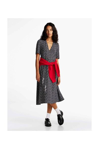 Tommy Hilfiger TJW FLORAL AOP MIDI-KLEID