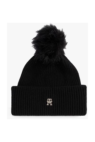Tommy Hilfiger ELEVATED CHIC BEANIE W/POMPOM