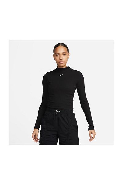 Nike Nsw Essntl Rib Mock Ls Top