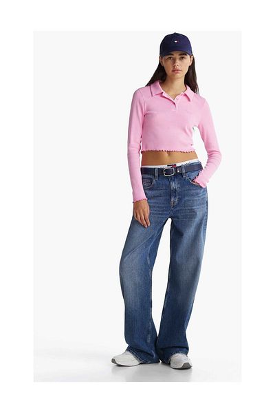 Tommy Hilfiger Polokošile Tjw Crp - Detail žebrovaného hřebene Ls