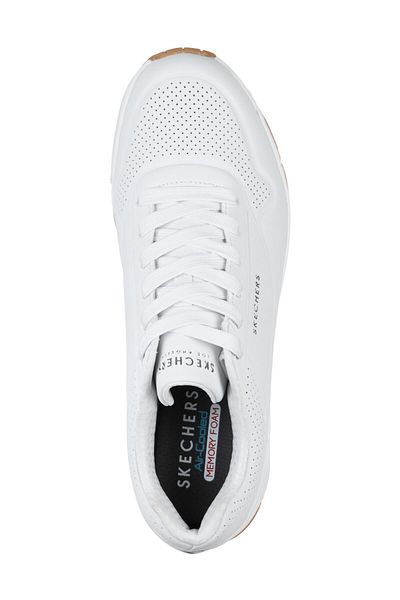 SKECHERS Uno - Stand On Air Weiße Herren-Sneaker 52458 Wht